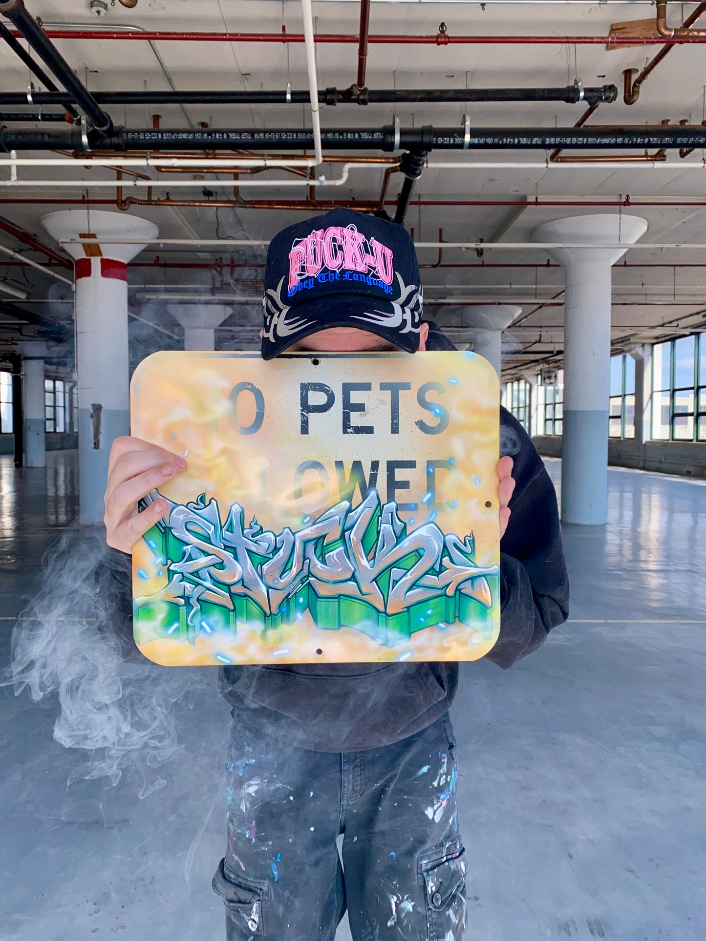 No pets allowed in the restroom